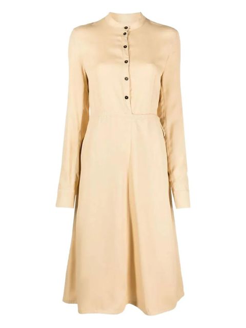 Jil Sander collarless midi dress - Yellow - zdjęcie produktu nr 1