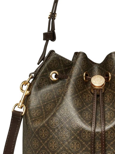 Tory Burch T Monogram bucket bag - Brown