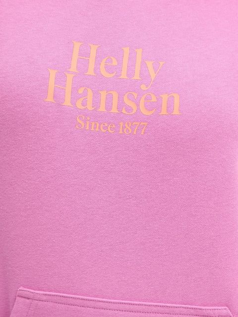 Helly Hansen bluza damska kolor fioletowy z kapturem z aplikacją 54239