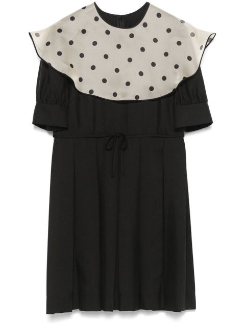 Valentino Garavani polka dot-print mini dress - Black - zdjęcie produktu nr 1