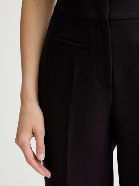 Answear.LAB spodnie damskie kolor fioletowy fason cygaretki high waist