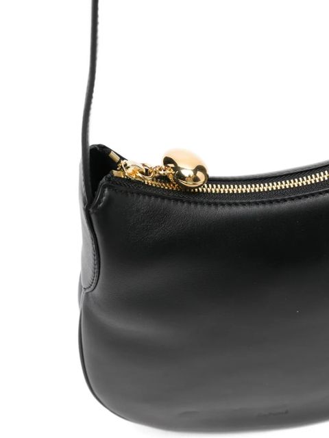 Cafuné Lune zip shoulder bag - Black