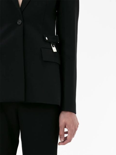 JW Anderson padlock-detail single-breasted blazer - Black - zdjęcie produktu nr 2