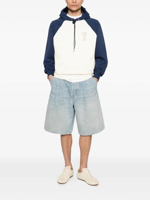 AMI Paris heart logo hooded sweatshirt - Neutrals - zdjęcie produktu nr 2