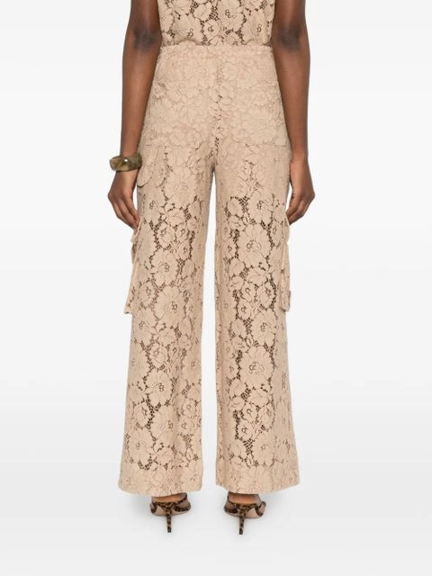 TWINSET floral-lace pants - Neutrals