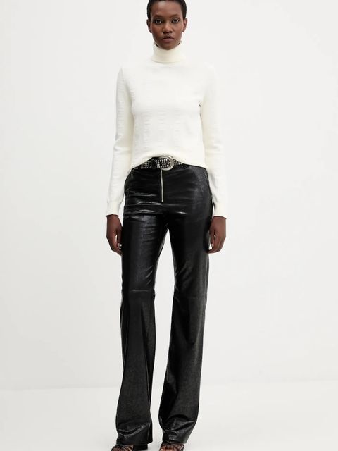 Iceberg półka kuchenna damski kolor beżowy lekki z golfem A003 9029 - zdjęcie produktu nr 2