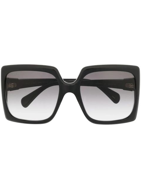 Gucci Eyewear oversized square-frame sunglasses - Black - zdjęcie produktu nr 1