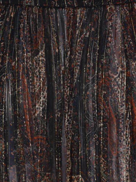 Saint Laurent pleated skirt - Brown