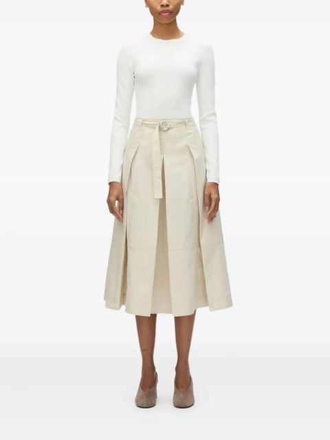 3.1 Phillip Lim pleated belted skirt - Neutrals - zdjęcie produktu nr 2