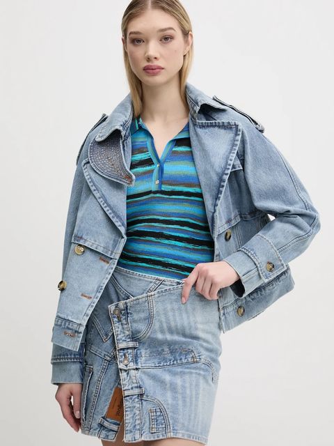 Desigual trencz jeansowy ONTARIO - zdjęcie produktu nr 1