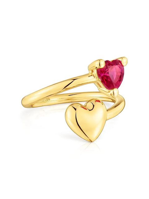 Tous pierścionek ze srebra pokrytego złotem 11 1004327011