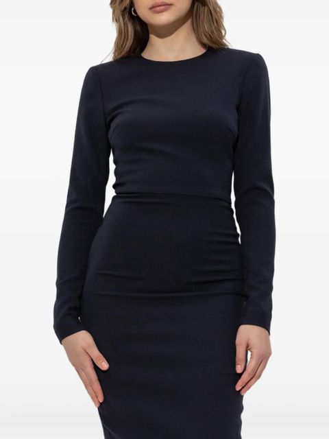 Victoria Beckham long-sleeve fitted dress - Blue - zdjęcie produktu nr 2