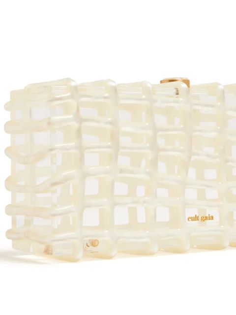 Cult Gaia Rina caged clutch bag - White