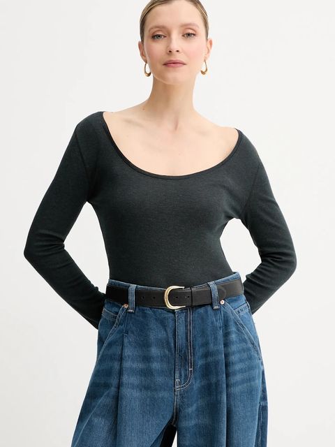 BOSS Orange longsleeve kolor czarny 50542107 - zdjęcie produktu nr 1