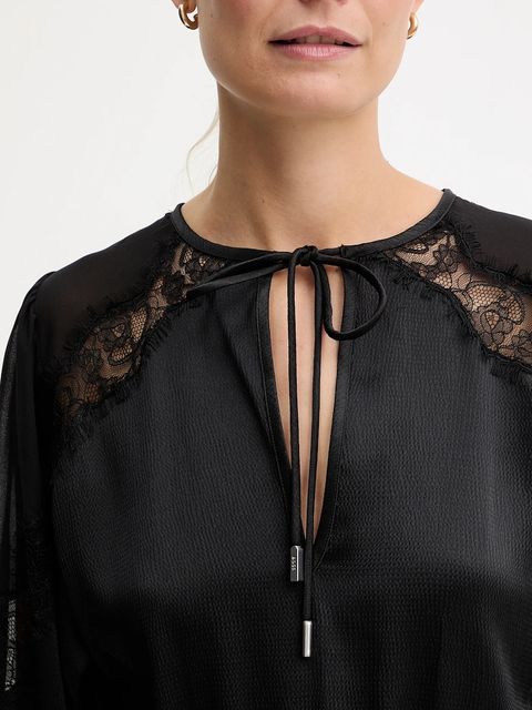 BOSS Orange sukienka kolor czarny 50548379