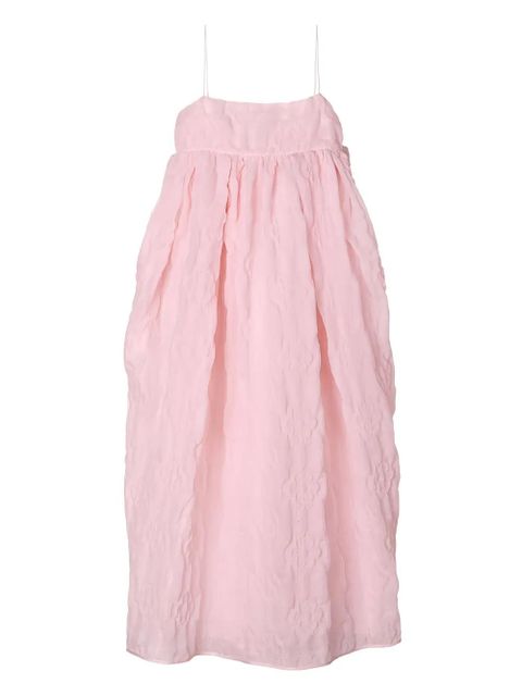 Cecilie Bahnsen Vilma matelassé bow dress - Pink - zdjęcie produktu nr 1