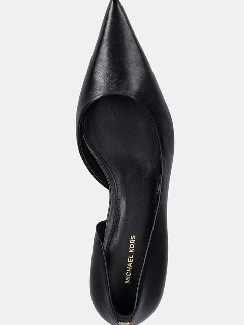 MICHAEL Michael Kors szpilki skórzane Elyse Kitten Pump kolor czarny 40F5EYMP1L.001
