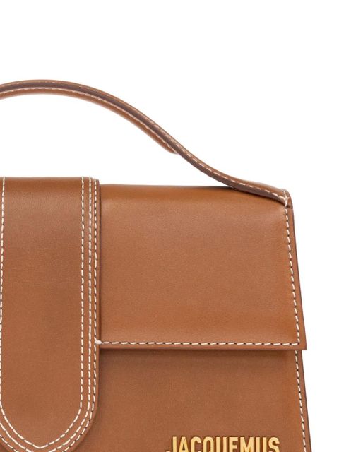 Jacquemus The Big Bambino top-handle leather bag - Brown