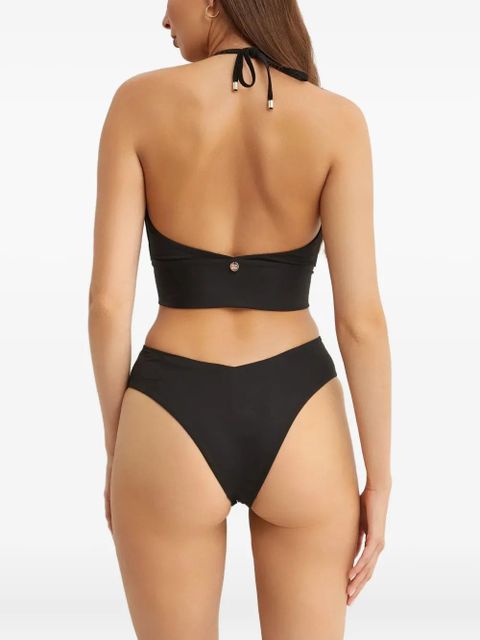 Max Mara Cleopatra halterneck-cutout swimsuit - Black