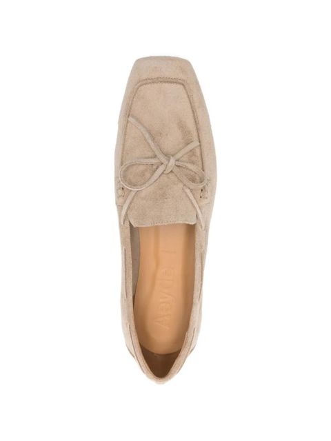 Aeyde Jasper tie suede loafers - Neutrals