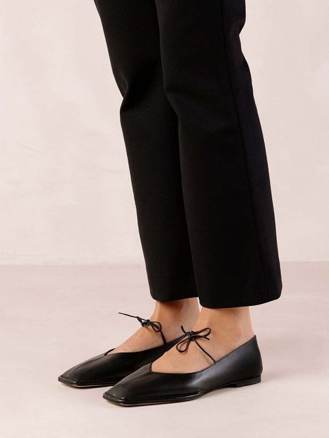 Alohas baleriny skórzane Sway