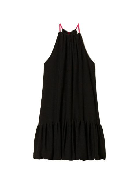 TWINSET halterneck ruffled dress - Black - zdjęcie produktu nr 1