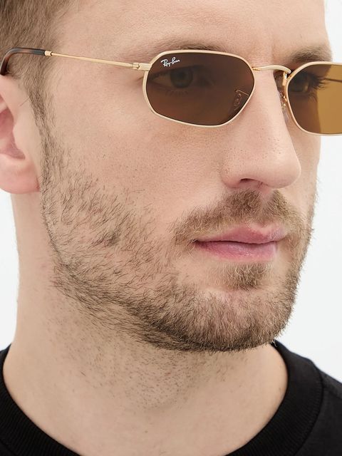 Ray-Ban okulary przeciwsłoneczne kolor złoty 0RB3947