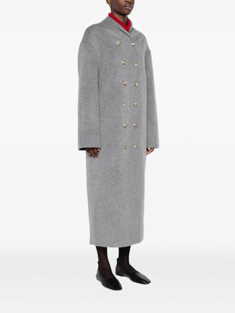 LouLou de Saison double-breasted wool-cashmere coat - Grey