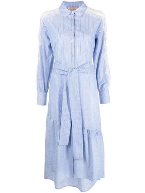 TWINSET stripe-print shirt dress - Blue - zdjęcie produktu nr 1
