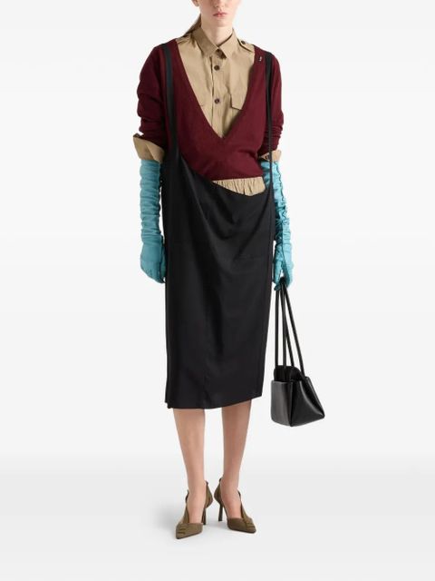 Prada elasticated poplin shorts - Neutrals