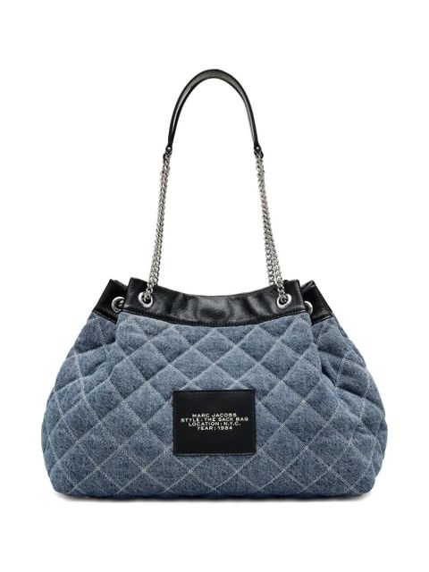 Marc Jacobs The Quilted Denim Large Chain Sack bag - Blue