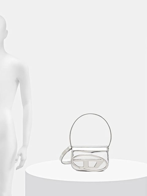 Diesel torebka skórzana 1DR 1DR kolor srebrny X08396.PS202