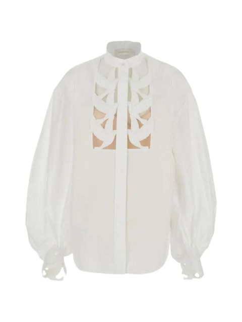ZIMMERMANN Luna cutout-detail blouse - White - zdjęcie produktu nr 1