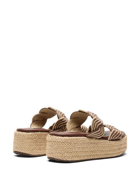 Casadei Thaiti platform sandals - Neutrals