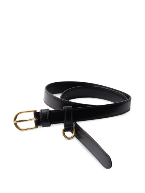 Prada leather belt - Black - zdjęcie produktu nr 2