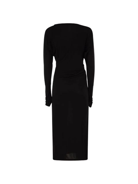 Max Mara draped midi dress - Black - zdjęcie produktu nr 2