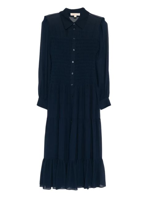 Michael Kors smocked shirt dress - Blue - zdjęcie produktu nr 1