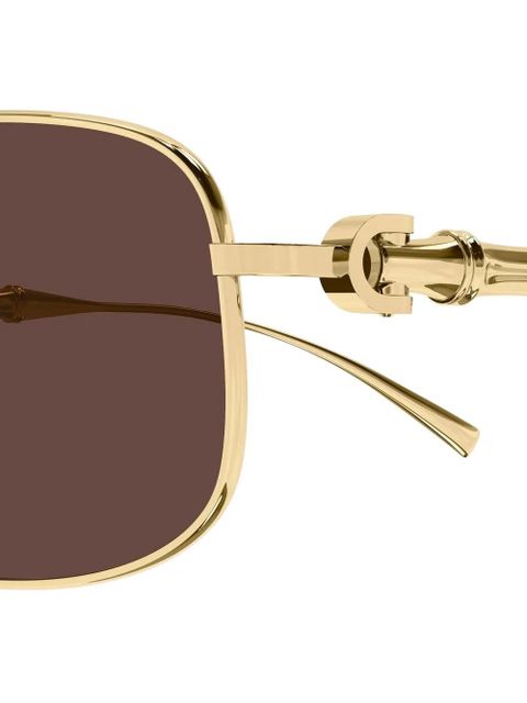 Gucci Eyewear square sunglasses - Gold