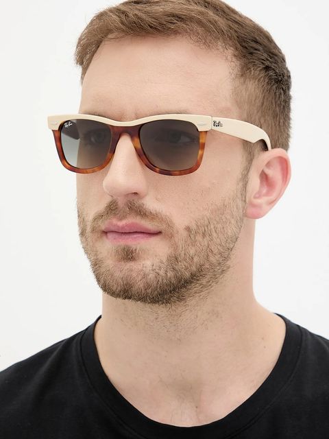 Ray-Ban okulary przeciwsłoneczne kolor brązowy 0RB2240