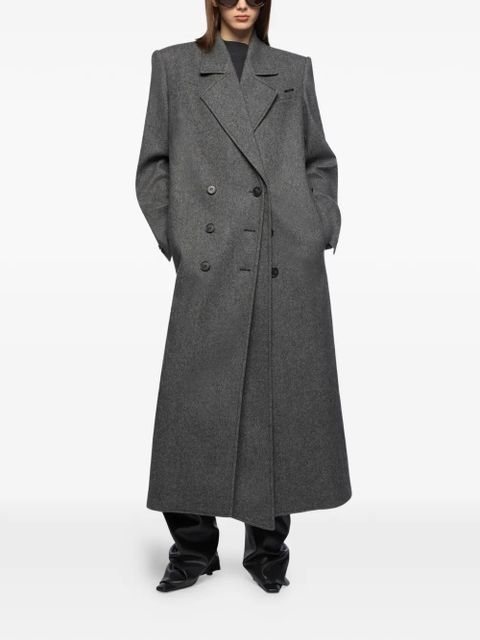 The Attico double-breasted long coat - Grey - zdjęcie produktu nr 2
