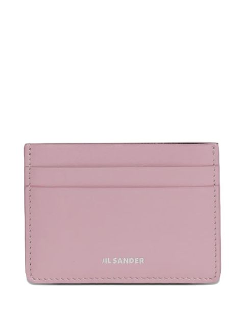 Jil Sander logo-detail card holder - Pink - zdjęcie produktu nr 1