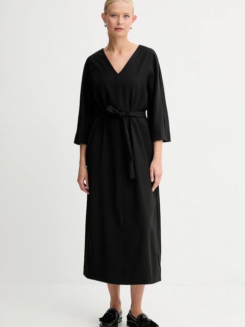 Weekend Max Mara sukienka LAZIALE kolor czarny mini prosta 2525226012600 - zdjęcie produktu nr 2