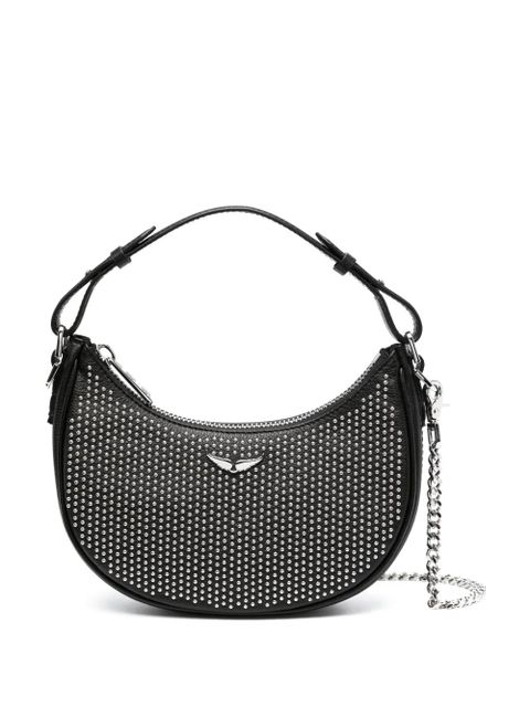 Zadig&Voltaire Moonrock Plumetis leather shoulder bag - Black - zdjęcie produktu nr 1