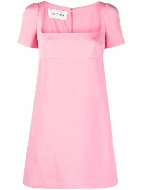 Valentino Garavani square-neck mini dress - Pink - zdjęcie produktu nr 1