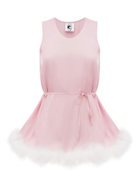 Sleeper Bisou Bisou feather-trim top - Pink - zdjęcie produktu nr 1