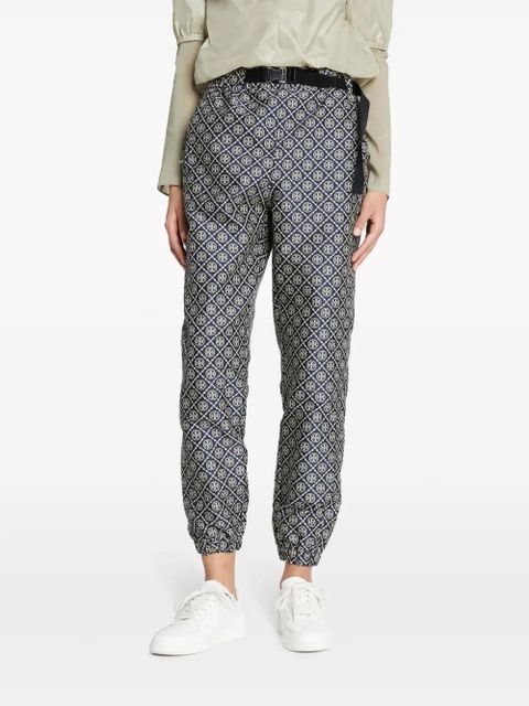 Tory Burch T Monogram tech jacquard trousers - Blue
