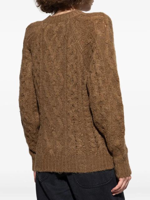 MARANT ÉTOILE cable-knit sweater - Brown
