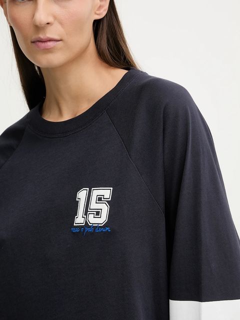 Marc O'Polo longsleeve bawełniany kolor granatowy 5000007518