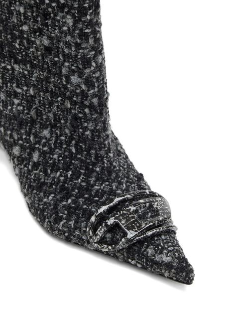Diesel 40mm D-venus pointed-toe boots - Black - zdjęcie produktu nr 2