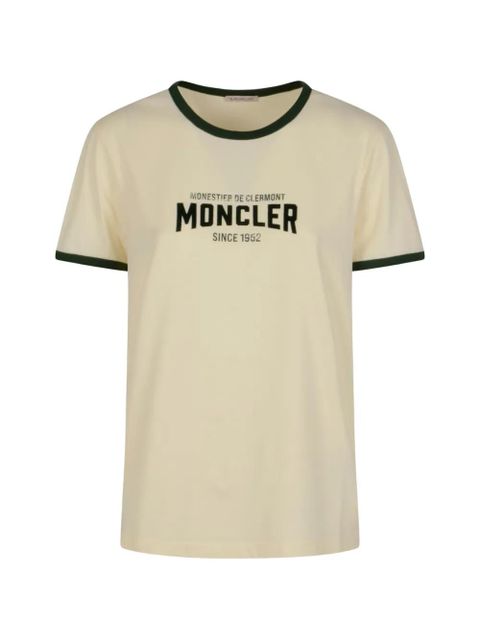 Moncler logo-print cotton T-shirt - Neutrals - zdjęcie produktu nr 1